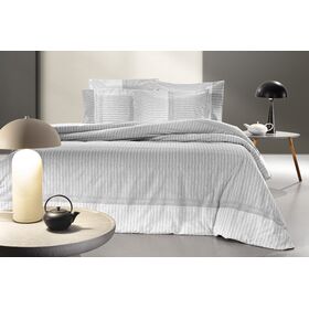 Σετ 3τμχ Σεντόνια Tudor Grey 180x265 guy Laroche  100% Cotton Percale