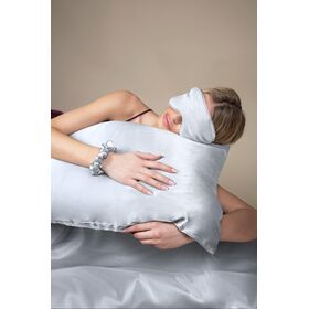 Μεταξωτή Μαξιλαροθήκη Beauty Sleep Silver 50x70 Feel and Touch  100% Mulberry Silk