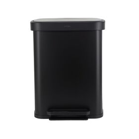 Estia Καδος Απορριματων Flatop Soft Close 50lt ματ Μαυρος
