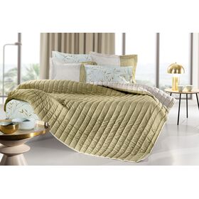 Κουβερλί Fleria Olive 220x240 guy Laroche  100% Microsuede