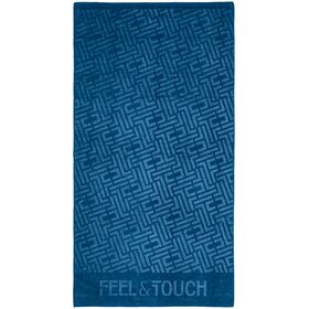 Πετσέτα Θαλάσσης Icon Ocean Blue 90x170 Feel and Touch  88% Polyester - 12% Poliammide