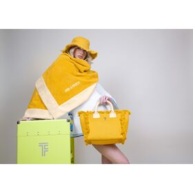 Πετσέτα Θαλάσσης Caribbean Mustard 80x170 Feel and Touch  60% Cotton - 40% Polyester