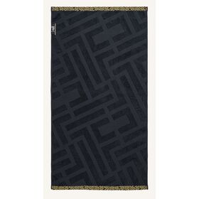 Πετσέτα Θαλάσσης Fresh Black Feel and Touch  100% Cotton