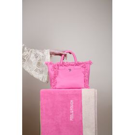 Τσάντα Χειρός Caribbean Pink Feel and Touch  100% Cotton
