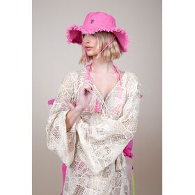 Καπέλο Παραλίας Caribbean Pink Feel and Touch  100% Cotton