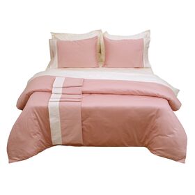 Πάπλωμα δύο Όψεων Υπέρδιπλο 220x240 Luxury Bicolour Blush Pink/ivory