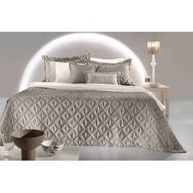 Σετ 3τμχ Κουβερλί Fiera Taupe 240x250 guy Laroche  100% Microsatin