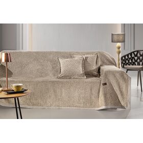 Ριχτάρι Καναπέ Central Taupe (Διθέσιος) 180x250 guy Laroche  37% Cotton-21%polyester-42% Acrylic