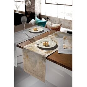 Τραβέρσα 2041 Natural Laser cut 40x160 Saint Clair  100% Polyester