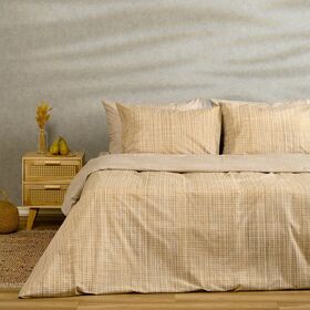 Παπλωματοθηκη Μονη Mateo Beige Casual Line (165x245)
