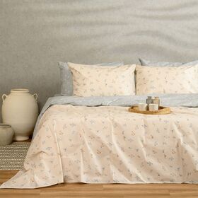 Παπλωματοθηκη Μονη Amour Blue/beige Ultra Line (165x245)