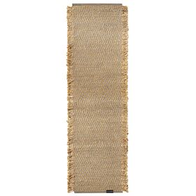 Χαλί Zigk Zagk Taupe 60x200 guy Laroche  50% Jute - 50% Cotton