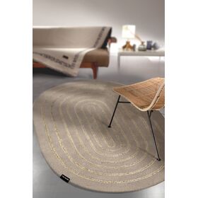 Χαλί Maya Taupe Oval 140x210 guy Laroche  60% Jute - 40% Cotton