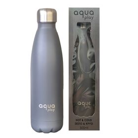 Μπουκάλι Θερμός 500 ml Aquaplay Ανθρακί