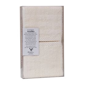 Σετ 3 Πετσέτες Χεριών 30x50 Συσκευασία Δώρου spa 3 Ivory