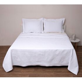 Κουβέρτα Polycotton Υπέρδιπλη 230x270 Δήλος Λευκό
