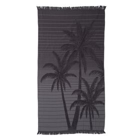 Πετσέτα Θαλάσσης 90x170 Miami 2 Dark Grey