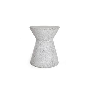 Σκαμπό Biella Terazzo Grey Black (35x35x44) Soulworks 0800001
