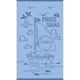 Παιδικη Πετσετα Θαλασσης Pirate Squad Blue (70χ120)