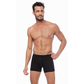 Minerva mengear Ανδρικό Βαμβακερό boxer trunk 2 τμχ xl Μαύρο 20519-5-45