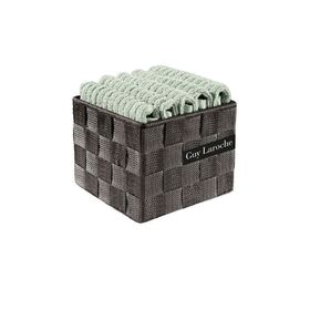 Κουτάκι με Λαβέτες Βαμβακερές Σετ 5τμχ. 30x30cm guy laroche be my guest mint