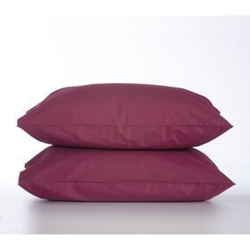 Ζεύγος Μαξιλαροθήκες 52x72cm Βαμβάκι nef-nef basic - 1218 bordo 011712