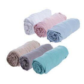 Σεντόνι Διπλό με Λάστιχο 140x200+30cm Βαμβάκι nef-nef jersey - light blue 024429