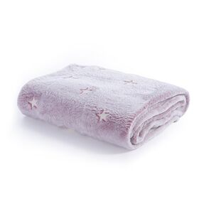 Παιδική Φωσφοριζέ Κουβέρτα fleece Μονή 160x220 nef-nef homeware interstellar rose 100% polyester