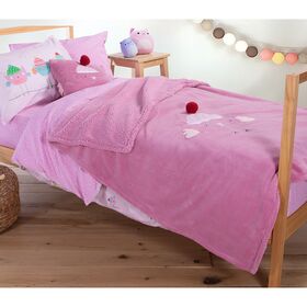 Παιδικό Διακοσμητικό Ριχτάρι 130x180 nef-nef homeware tweet so sweet-lovely rose 100% polyester