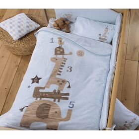 Βρεφική Κουβέρτα Αγκαλιάς 75x100 nef-nef homeware favorite toys l.blue 100% polyester