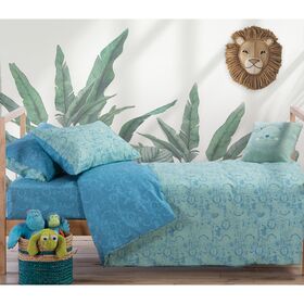 Παιδική Παπλωματοθήκη Μονή Σετ 2τμχ. 160x240cm nef-nef junior collection jungle combo - light green