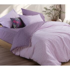 Παπλωματοθήκη Υπέρδιπλη Σετ 3τμχ. 240x230cm Βαμβάκι nef-nef smart line lorelay - lilac 036306