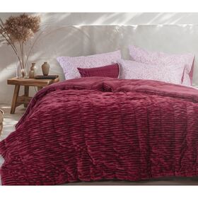 Πάπλωμα-Κουβέρτα Μονή 160x220cm Πολυεστέρας nef-nef duvet & blankets collection compose - sangria 03