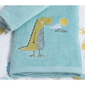 Σετ Παιδικές Πετσέτες 2τμχ 30x50/70x140 nef-nef homeware dino dragon time aqua 100% Βαμβάκι