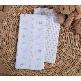 Σετ Βρεφικά Σεντόνια Λίκνου 2τμχ 70x120 nef-nef homeware favorite toys l.blue 100% Βαμβάκι 144tc