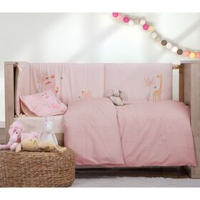 Βρεφική Παπλωματοθήκη Κούνιας 110x150 nef-nef homeware basic 1011-pink 100% Βαμβάκι Πενιέ 144tc