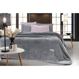 Κουβέρτα Βελουτέ Υπέρδιπλη 220x240cm guy laroche cheval - silver jacquard polyester