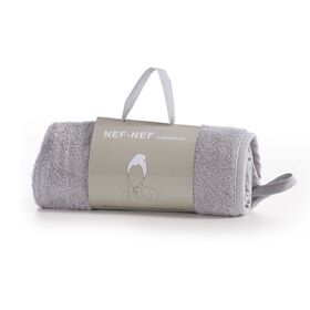 Πετσέτα Μαλλιών 61x24 nef-nef homeware sandy grey 100% Βαμβάκι