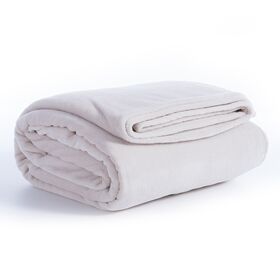 Κουβέρτα fleece Μονή 160x220cm Πολυεστέρας nef-nef duvets & blankets collection cosy - ecru 031659