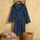Μπουρνουζι Ενηλικων Bloom Navy Blue xl