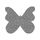 Παιδικό Χαλί Glacial Grey Butterfly 120x120