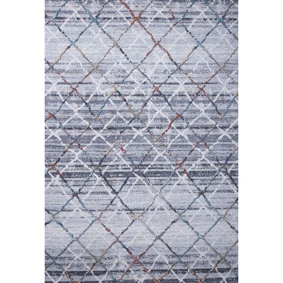 Χαλί Monza 8074/110 Γκρι Εκρού Μοντέρνο Boho - 1,40x2,00 Colore Colori