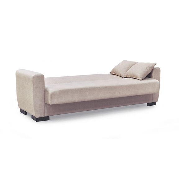 Anima Light Brown Υφασμα 3θεσιος Καναπεσ/κρεβατι με Αποθ.χωρο 210x80εκ.