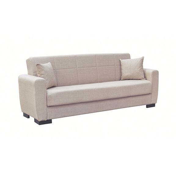 Anima Light Brown Υφασμα 3θεσιος Καναπεσ/κρεβατι με Αποθ.χωρο 210x80εκ.