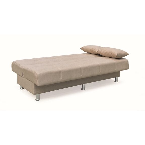 Felina Light Brown Υφασμα 3θεσιος Καναπεσ/κρεβατι με Αποθ.χωρο 182x90εκ.