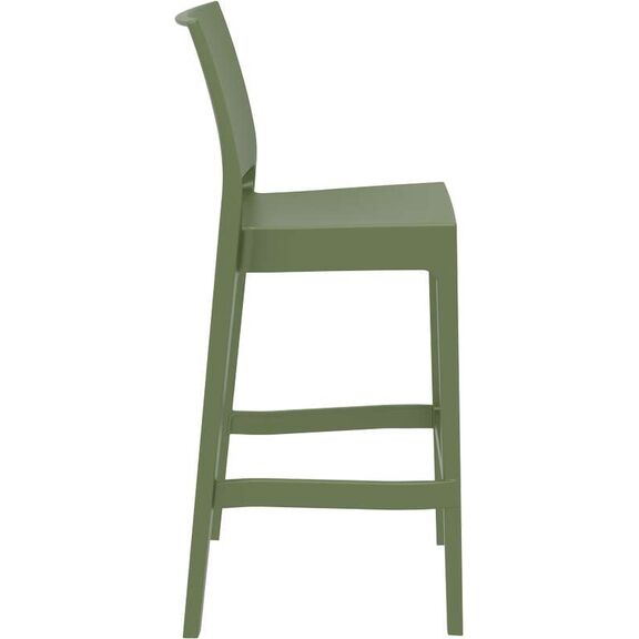 Maya 75εκ. Σκαμπο Olive Green Πολ/νιου