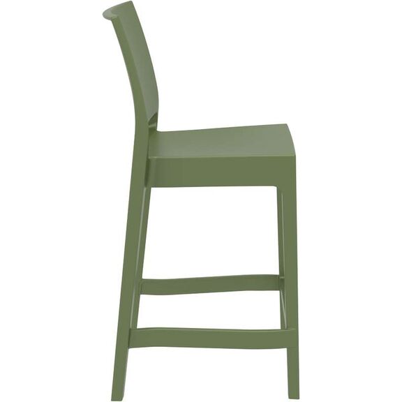 Maya 65εκ. Σκαμπο Olive Green Πολ/νιου