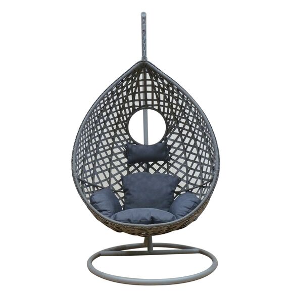 Nest22 Ανθρακι 104χ132/φ102χ200εκ. Μεταλλικη