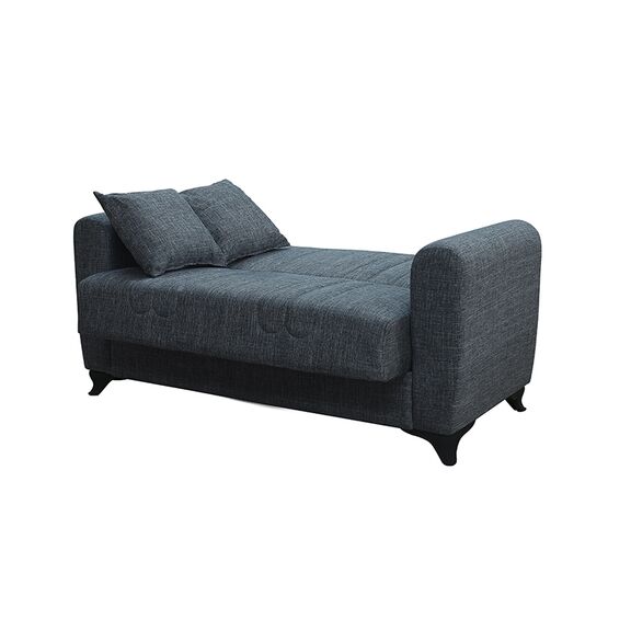 Melina Dark Grey Υφασμα 2θεσιος Καναπεσ/κρεβατι με Αποθ.χωρο 150χ80εκ.