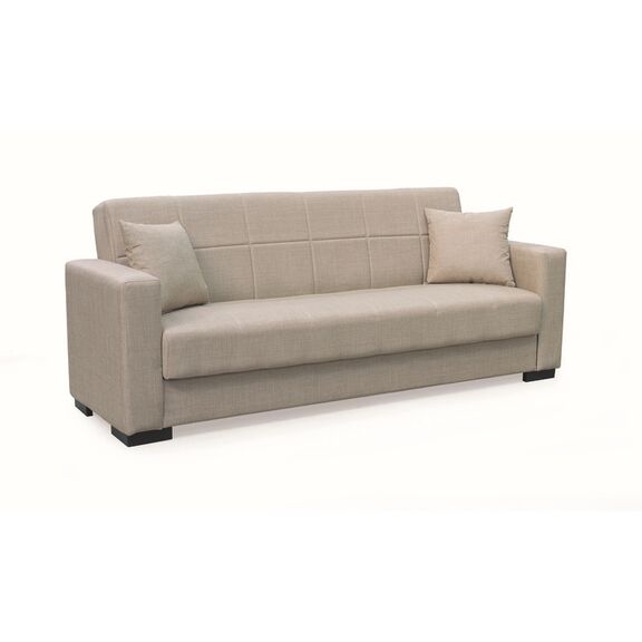 Rover Light Brown Υφασμα 3θεσιος Καναπεσ/κρεβατι με Αποθ.χωρο 210x80εκ.